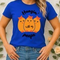 Easter Hanging With My Peeps Funny Gift Women's T-Shirt thumb 2