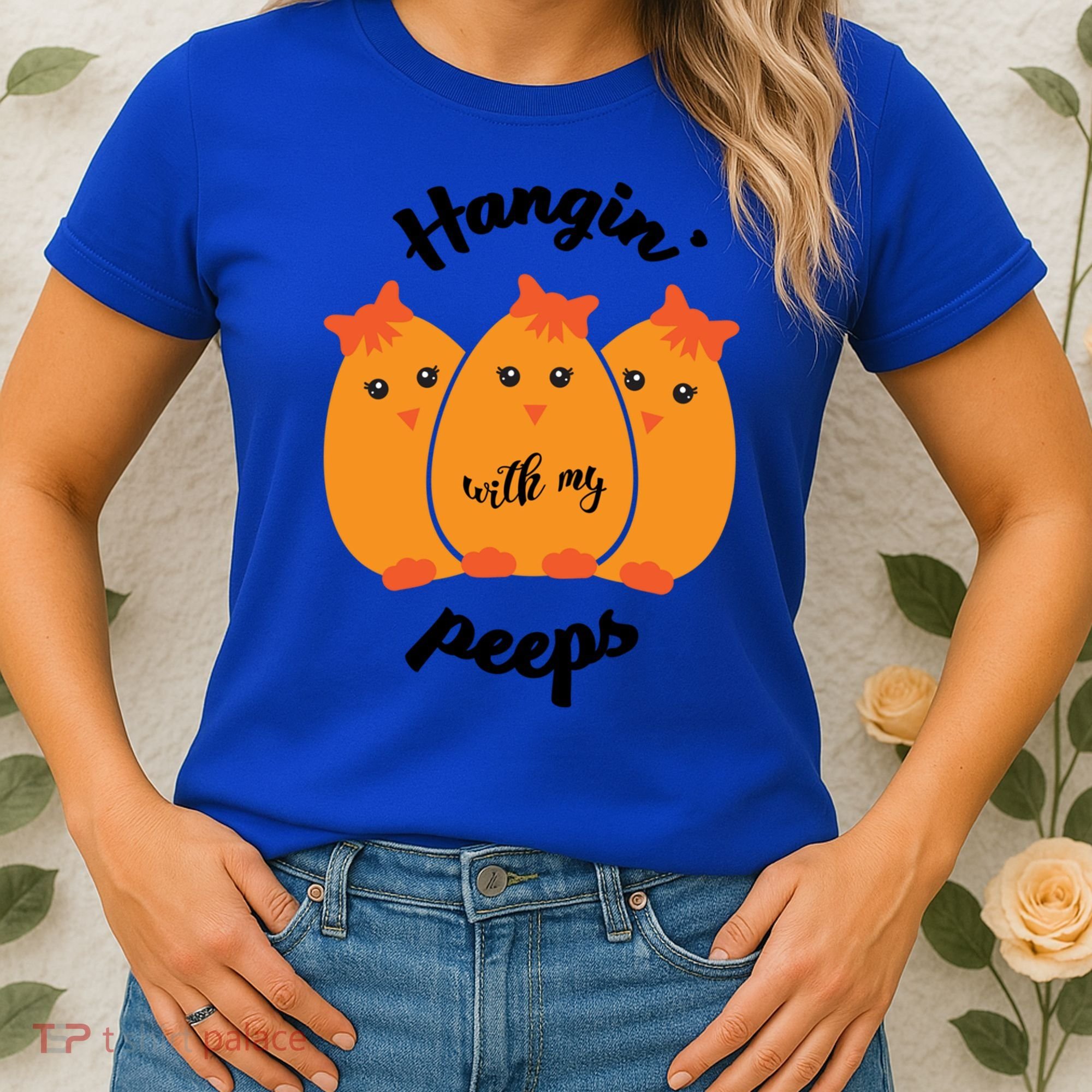 Easter Hanging With My Peeps Funny Gift Women's T-Shirt