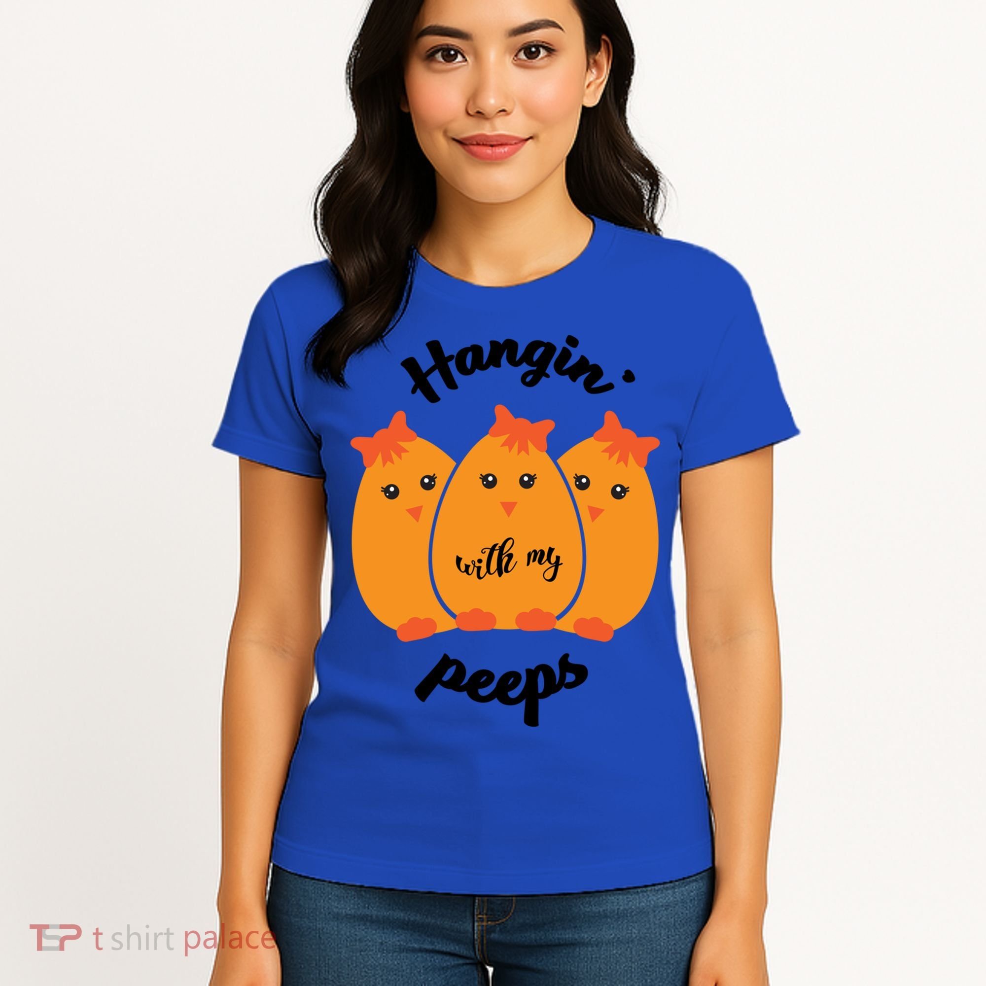 Easter Hanging With My Peeps Funny Gift Women's T-Shirt