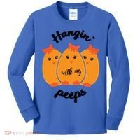 Easter Hanging With My Peeps Funny Gift Kids Long Sleeve Shirt thumb 0