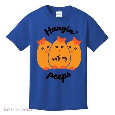 Easter Hanging With My Peeps Funny Gift Kids T-Shirt