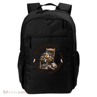Emotionally I Am Chair Laundry Backpack