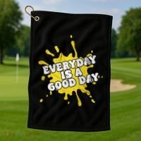 Everyday Is A Good Day Retro Golf Towel thumb 1