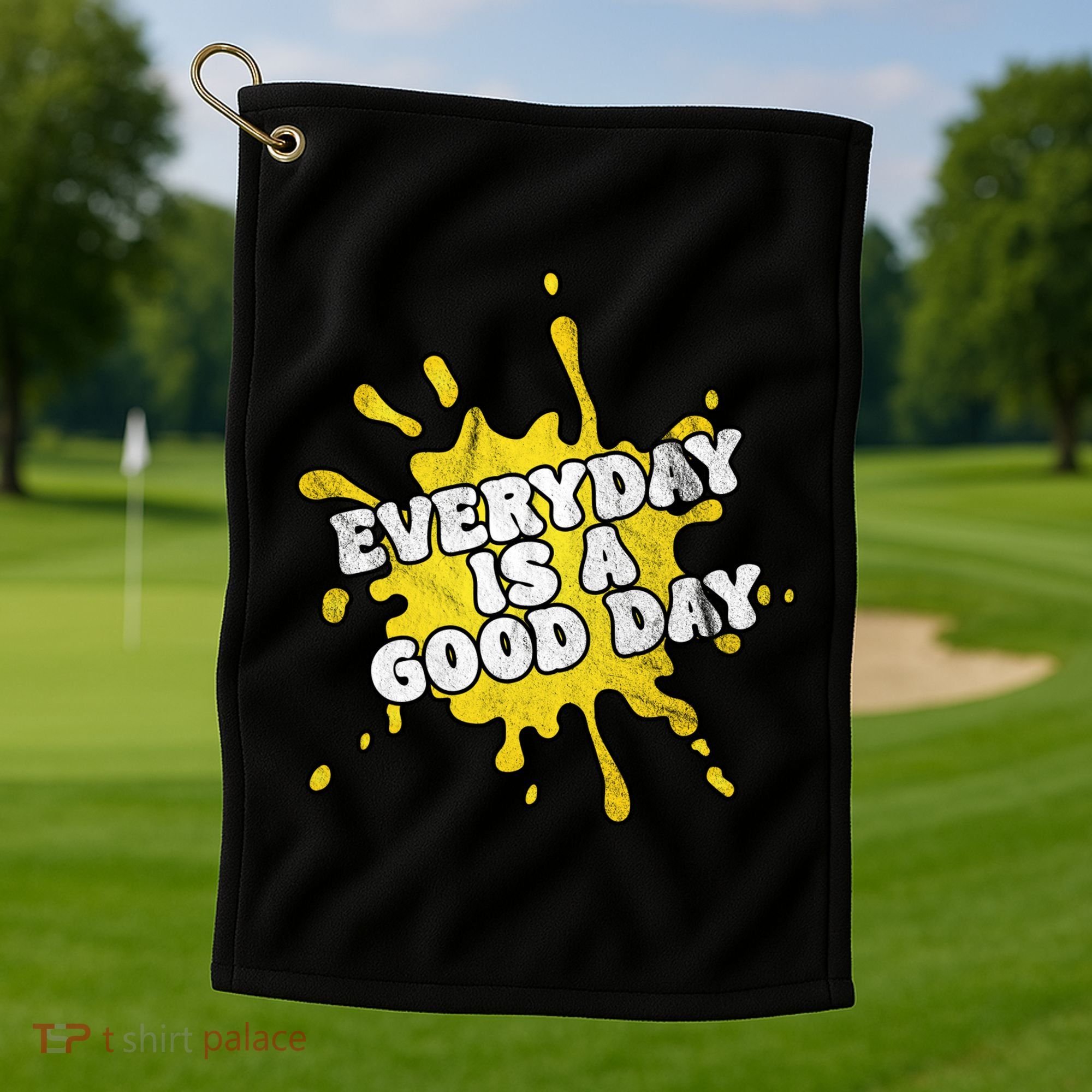 Everyday Is A Good Day Retro Golf Towel