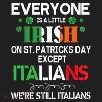 Everyone Is A Little Irish On St Patrick Day Except Italians Beanie thumb 2