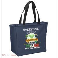 Everyone Is A Little Irish On St Patrick Day Except Italian Tote Bag thumb 2