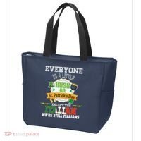 Everyone Is A Little Irish On St Patrick Day Except Italian Tote Bag thumb 3