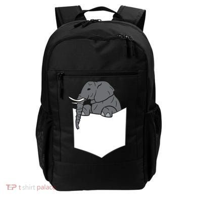 Elephant In A Pocket Funny Pocket Elephant Backpack