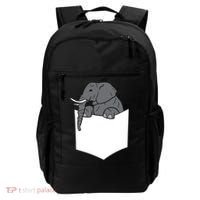 Elephant In A Pocket Funny Pocket Elephant Backpack thumb 0