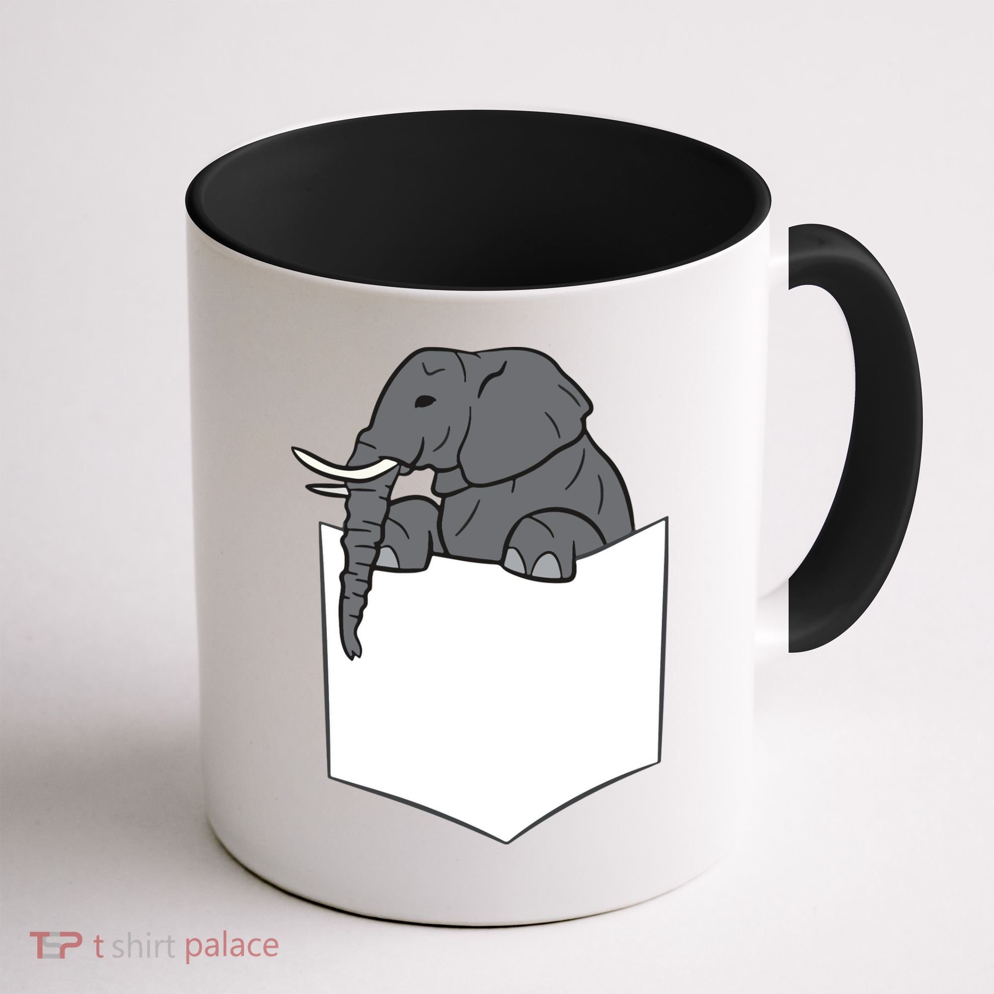 Elephant In A Pocket Funny Pocket Elephant Coffee Mug
