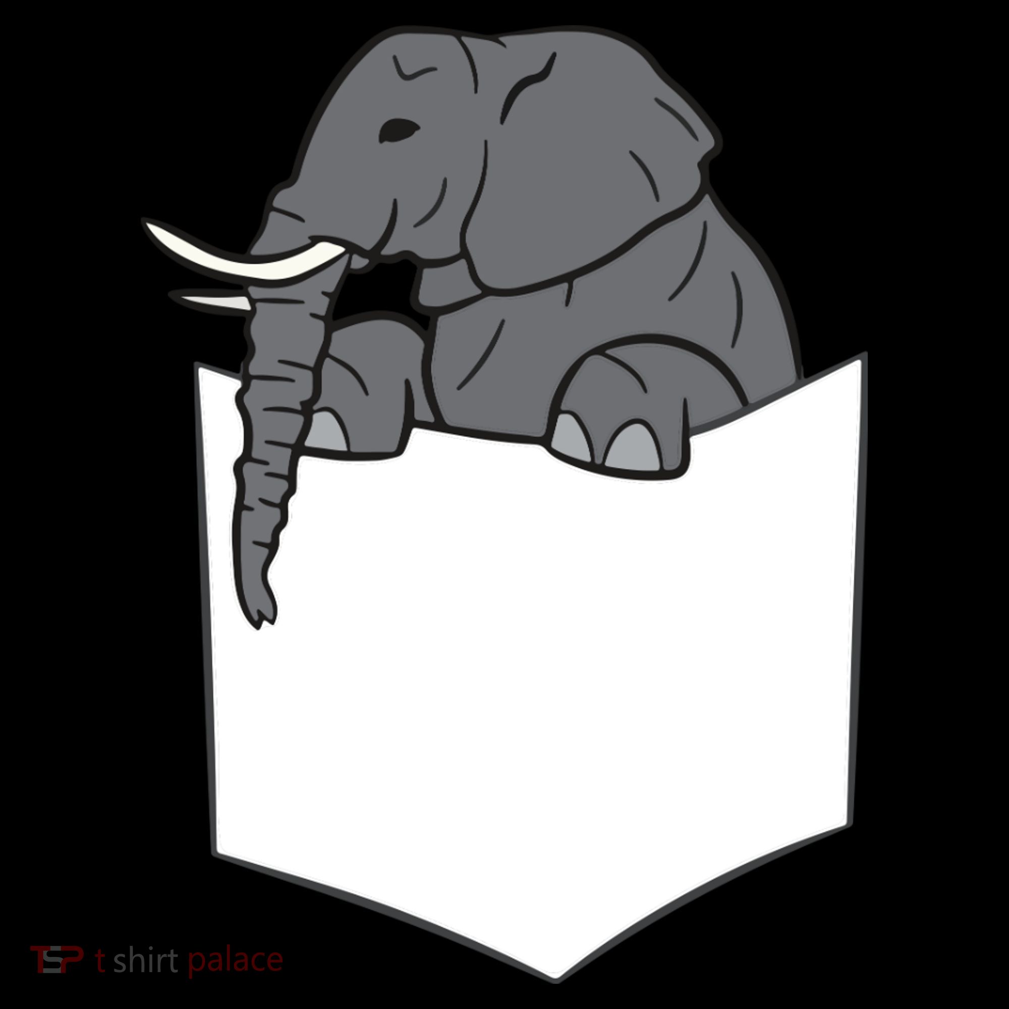 Elephant In A Pocket Funny Pocket Elephant Coffee Mug