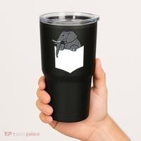 Elephant In A Pocket Funny Pocket Elephant Tumbler thumb 2