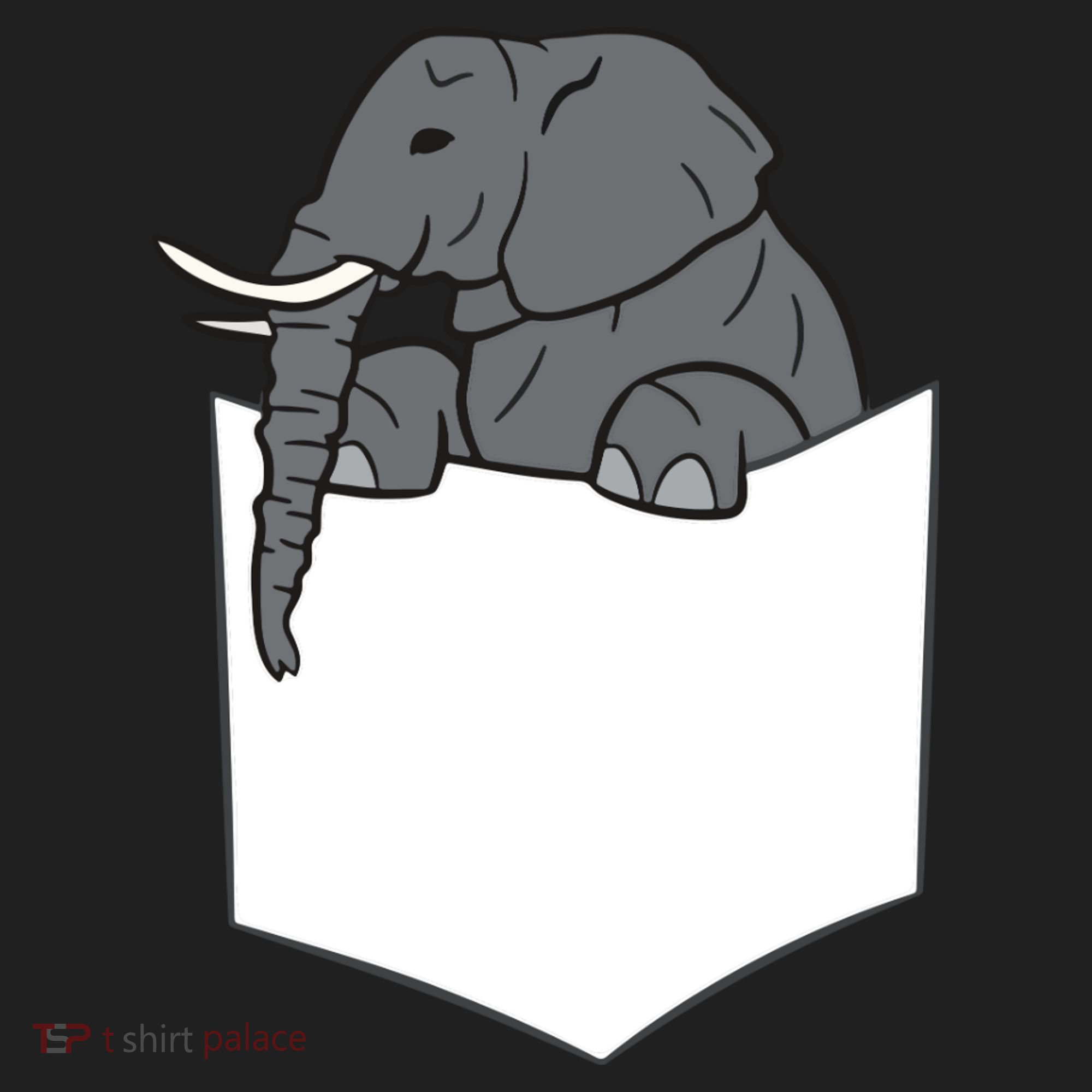 Elephant In A Pocket Funny Pocket Elephant Tumbler