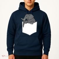 Elephant In A Pocket Funny Pocket Elephant Hoodie thumb 2