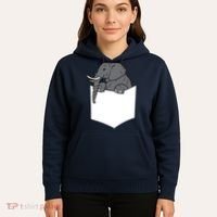 Elephant In A Pocket Funny Pocket Elephant Hoodie thumb 5