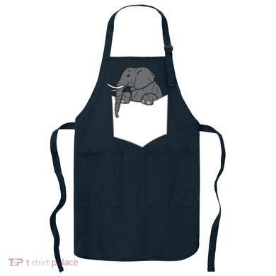 Elephant In A Pocket Funny Pocket Elephant Apron