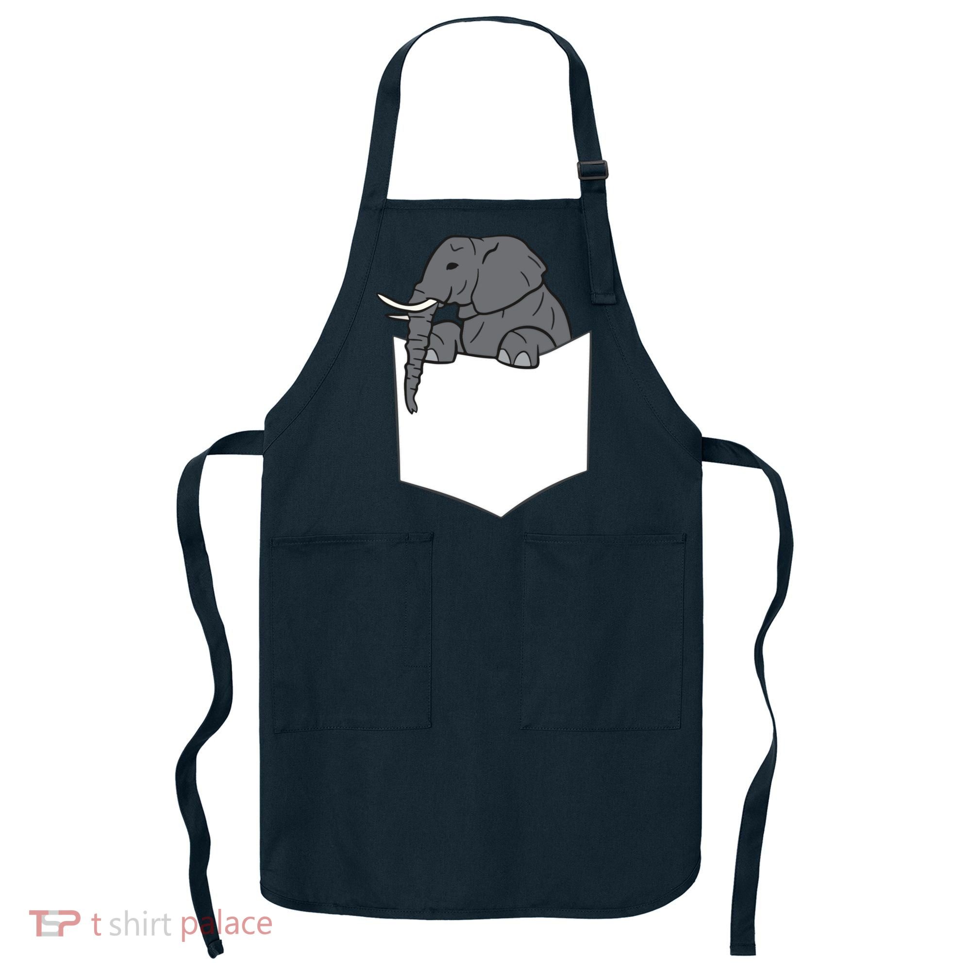Elephant In A Pocket Funny Pocket Elephant Apron