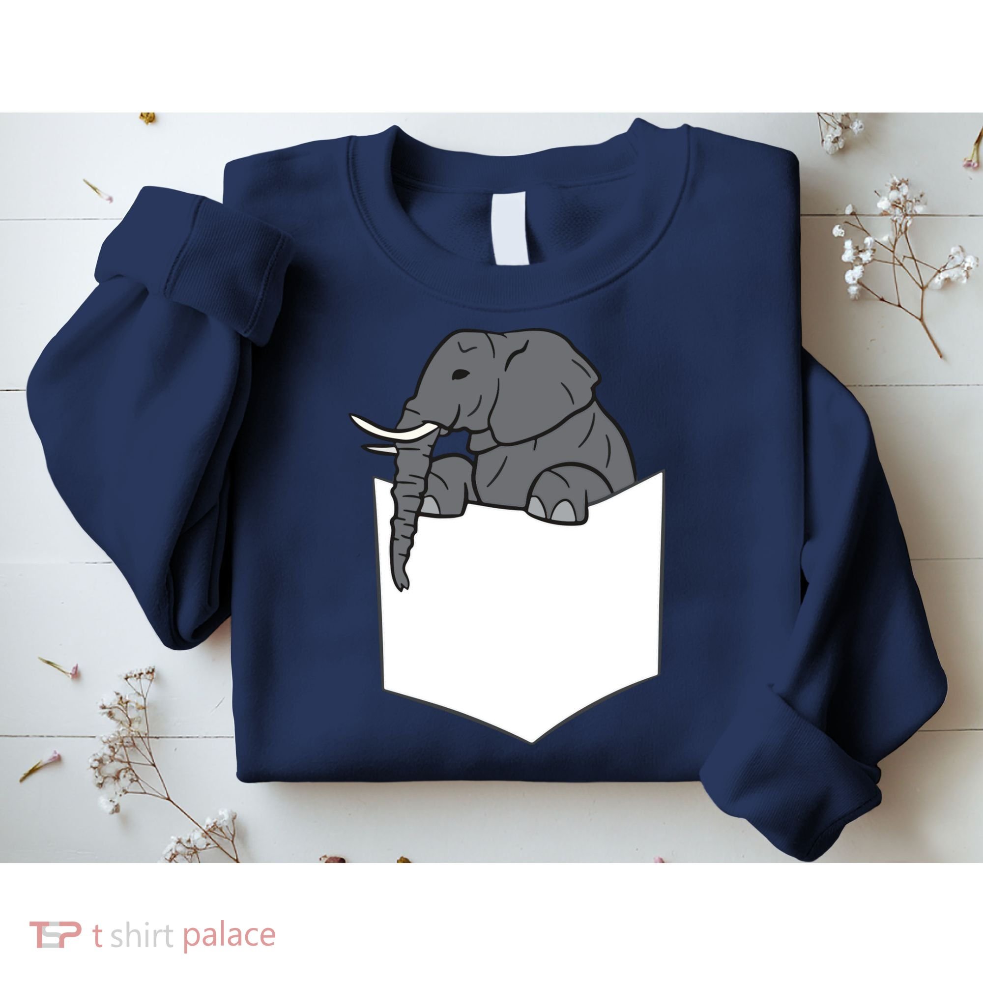 Elephant In A Pocket Funny Pocket Elephant Sweatshirt
