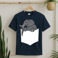 Elephant In A Pocket Funny Pocket Elephant T-Shirt thumb 2