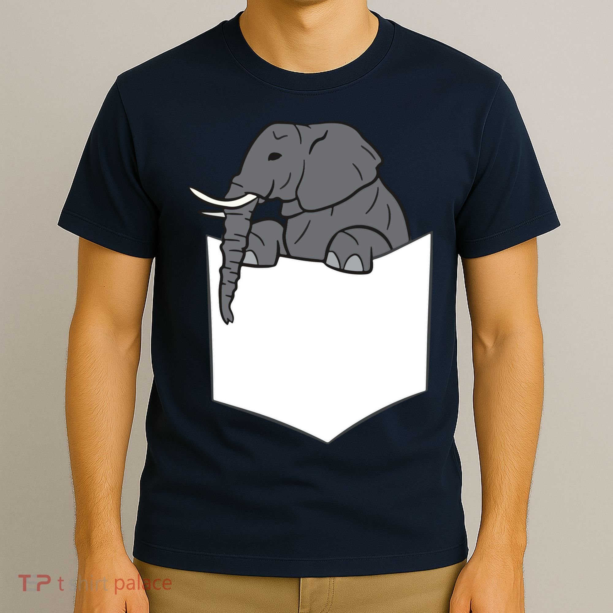 Elephant In A Pocket Funny Pocket Elephant T-Shirt