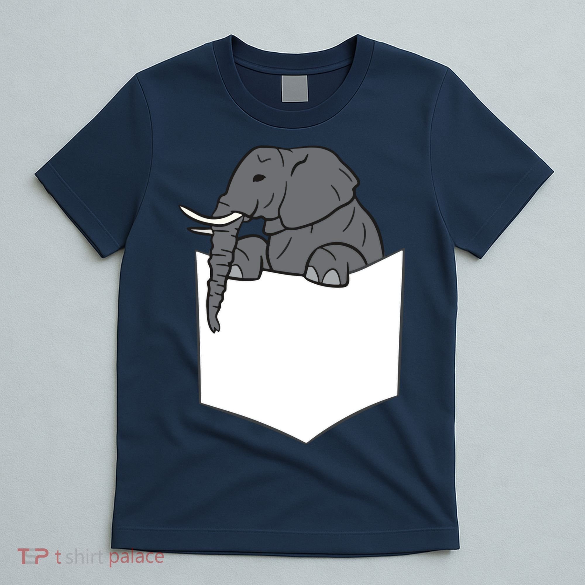 Elephant In A Pocket Funny Pocket Elephant T-Shirt