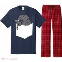 Elephant In A Pocket Funny Pocket Elephant Pajama Set thumb 0