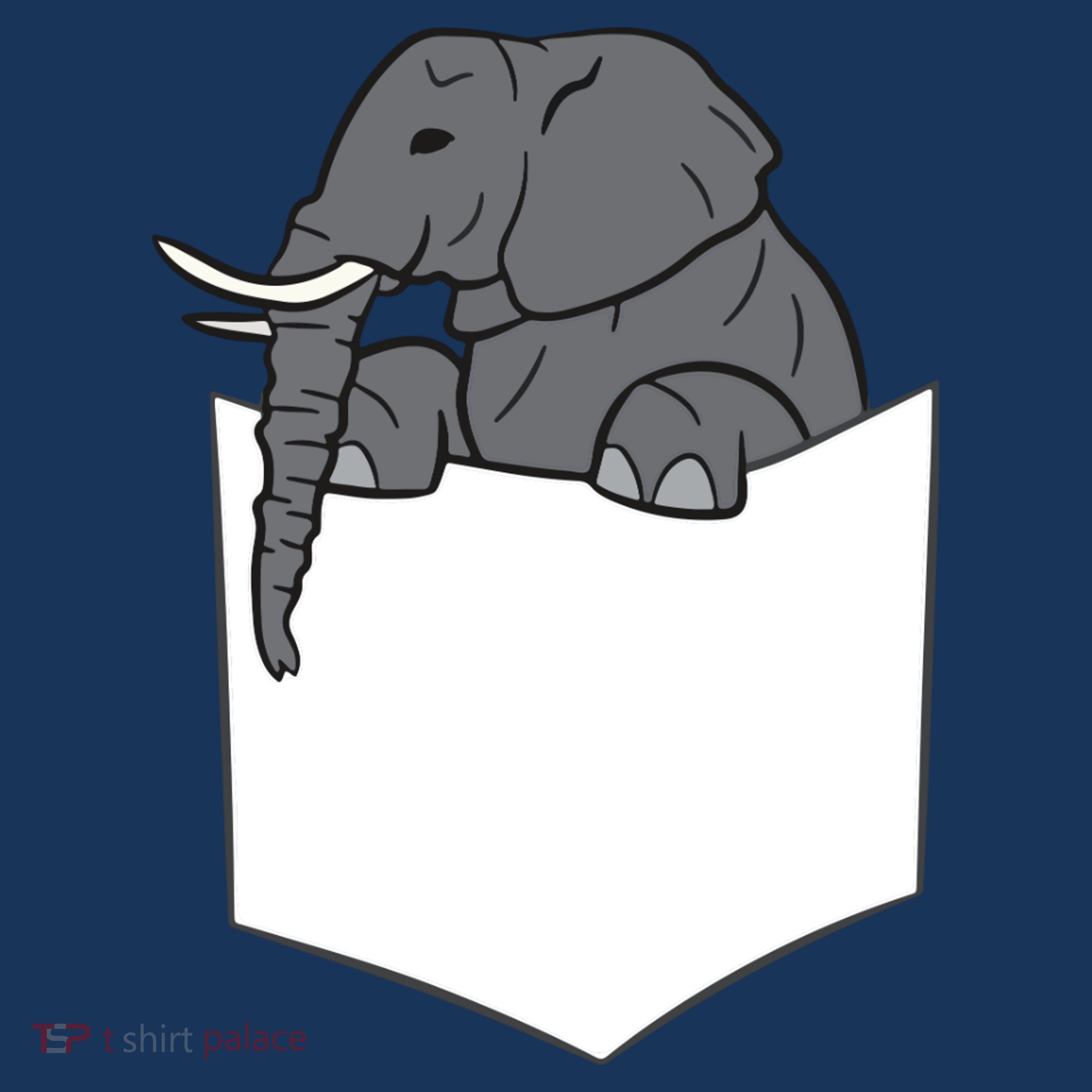 Elephant In A Pocket Funny Pocket Elephant Performance Fleece Hoodie