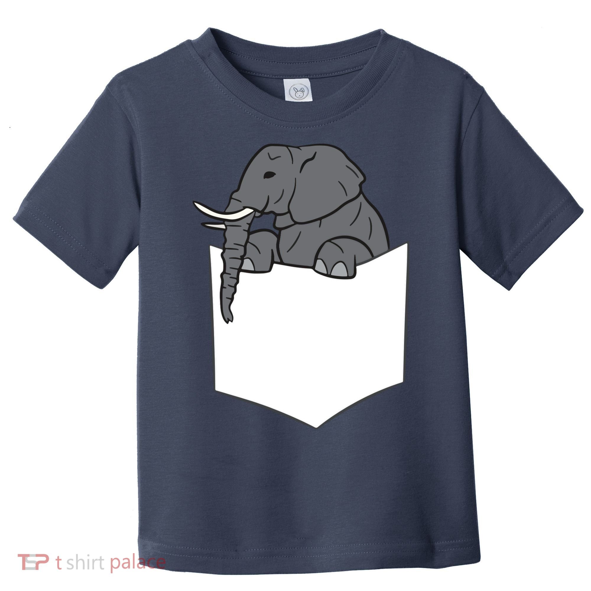 Elephant In A Pocket Funny Pocket Elephant Toddler T-Shirt