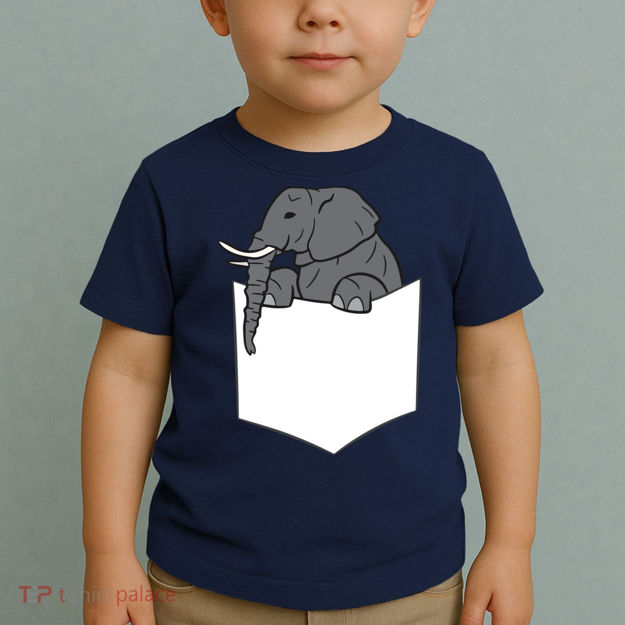 Elephant In A Pocket Funny Pocket Elephant Toddler T-Shirt