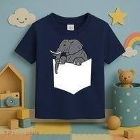Elephant In A Pocket Funny Pocket Elephant Toddler T-Shirt thumb 3