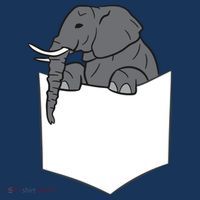 Elephant In A Pocket Funny Pocket Elephant Women's T-Shirt thumb 6