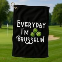 Everyday IM Brusselin Brussel Sprout Lover Golf Towel thumb 1