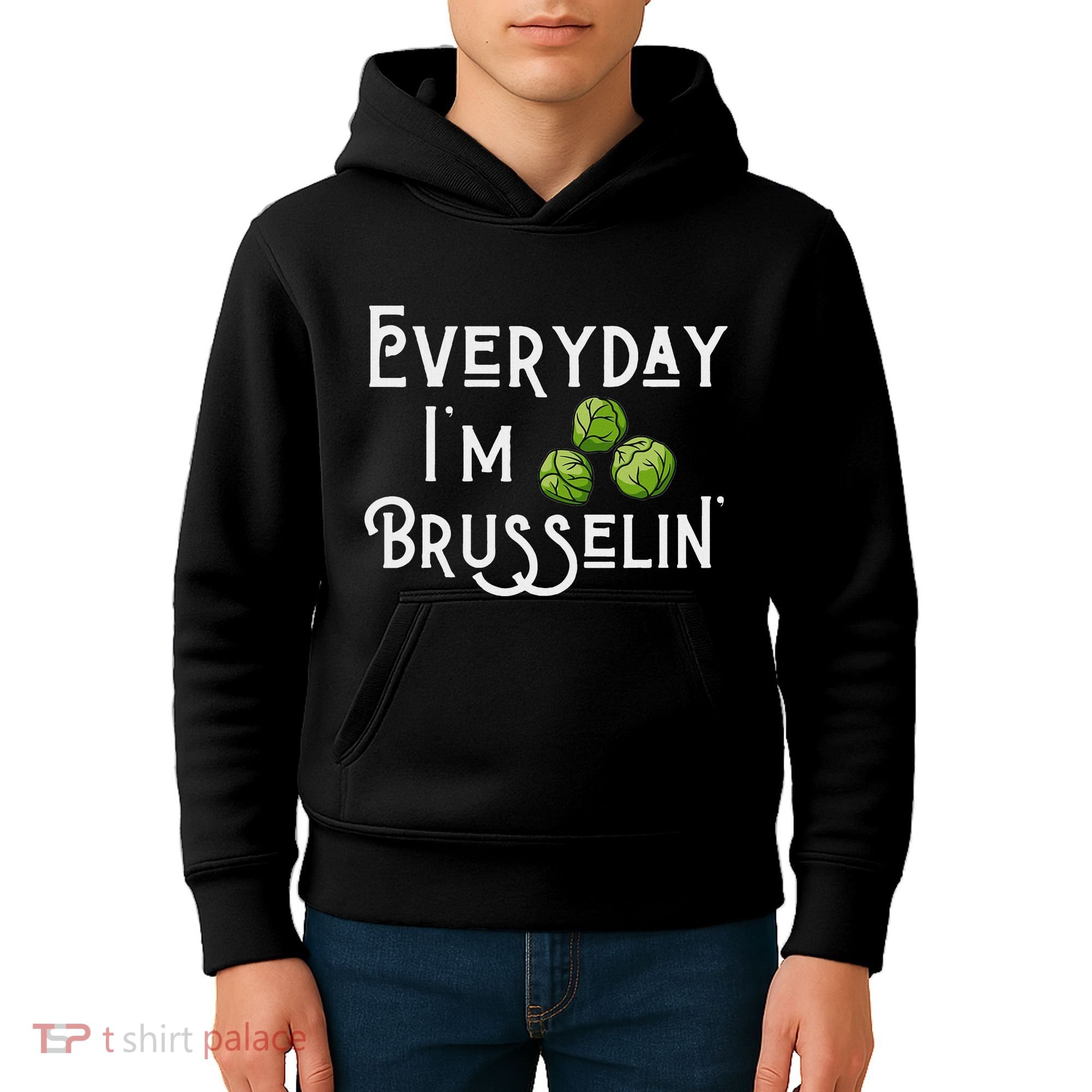 Everyday IM Brusselin Brussel Sprout Lover Kids Hoodie