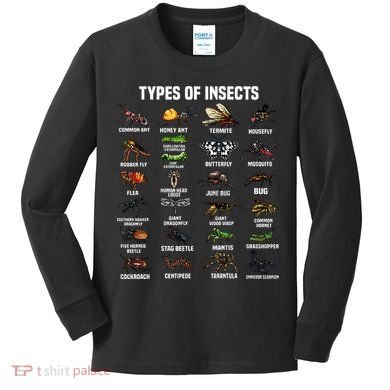 Entomology Insect Bug Lover Kids Long Sleeve Shirt