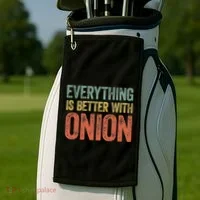 Everything Is Better With Onion Golf Towel thumb 2