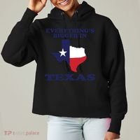 EVERYTHING IS BIGGER IN TEXAS Funny Ladies Heavyweight Boxy Pullover Hoodie thumb 0