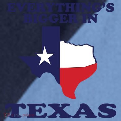EVERYTHING IS BIGGER IN TEXAS Funny Raglan Baseball Sleeve Shirt