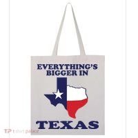 EVERYTHING IS BIGGER IN TEXAS Funny Tote Bag thumb 0