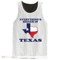 EVERYTHING IS BIGGER IN TEXAS Funny Mesh Reversible Basketball Jersey Tank thumb 0