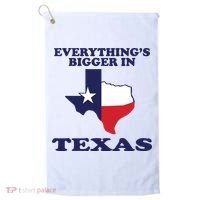 EVERYTHING IS BIGGER IN TEXAS Funny Golf Towel thumb 0