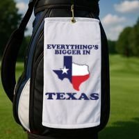 EVERYTHING IS BIGGER IN TEXAS Funny Golf Towel thumb 2