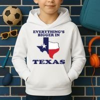 EVERYTHING IS BIGGER IN TEXAS Funny Kids Hoodie thumb 2