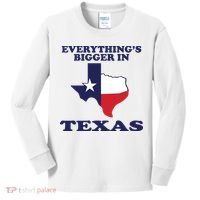 EVERYTHING IS BIGGER IN TEXAS Funny Kids Long Sleeve Shirt thumb 0