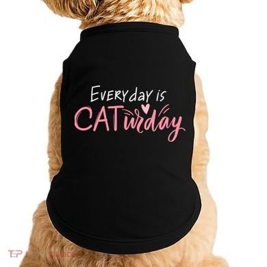 Everyday Is Caturday Cat Lover Doggie Tank