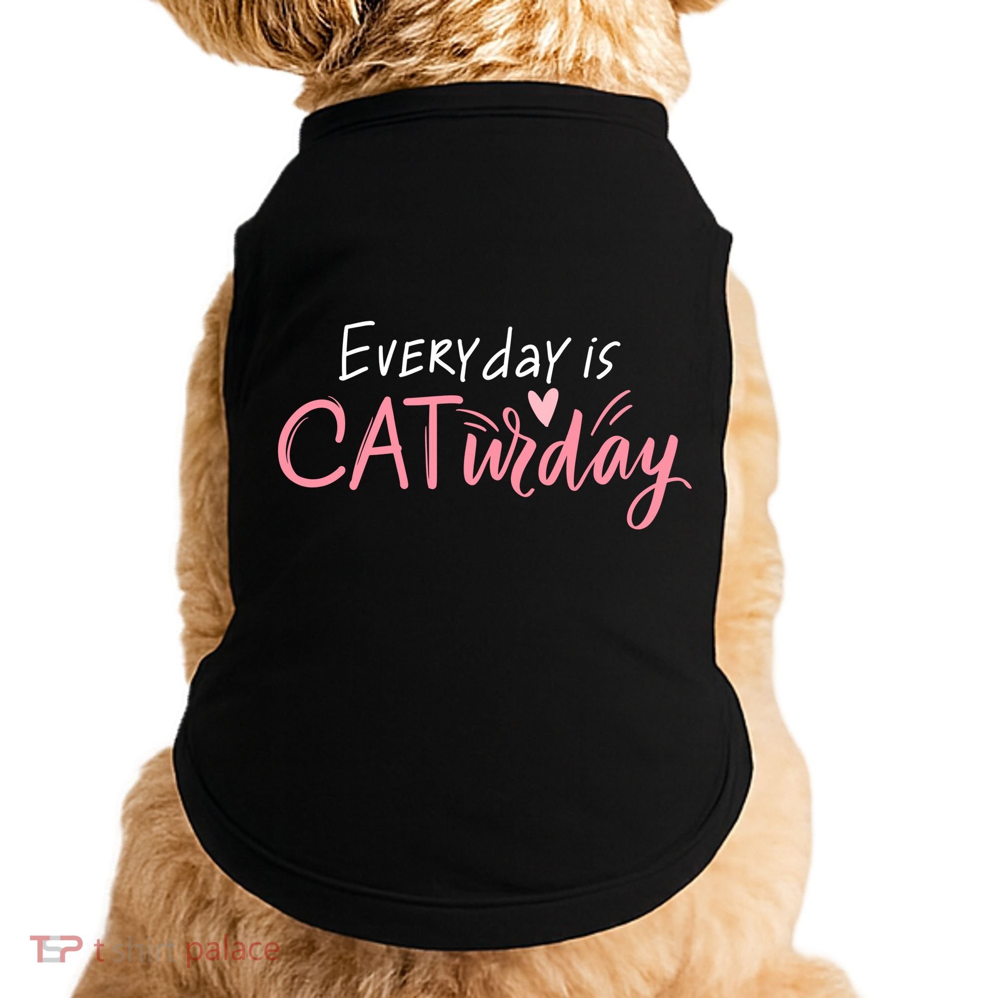 Everyday Is Caturday Cat Lover Doggie Tank