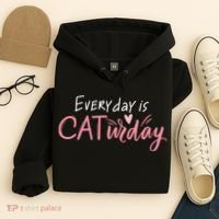 Everyday Is Caturday Cat Lover Hoodie thumb 4
