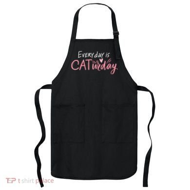 Everyday Is Caturday Cat Lover Apron