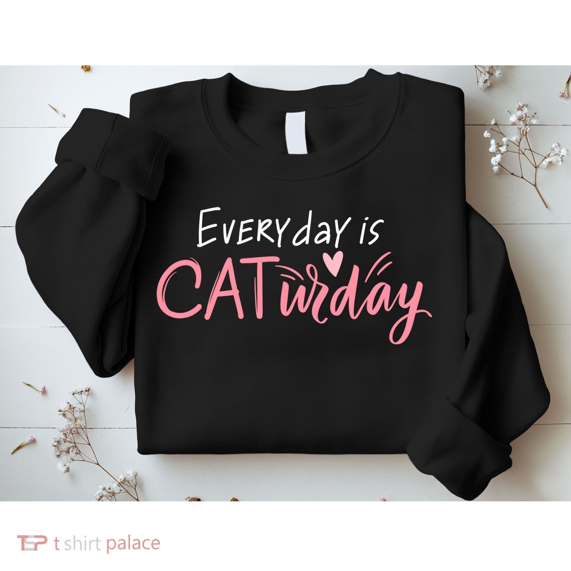 Everyday Is Caturday Cat Lover Sweatshirt