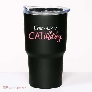 Everyday Is Caturday Cat Lover Tumbler