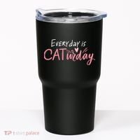 Everyday Is Caturday Cat Lover Tumbler thumb 0